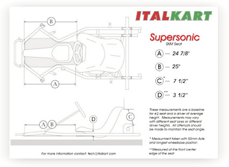 Supersonic V - Chassis Seat Setup